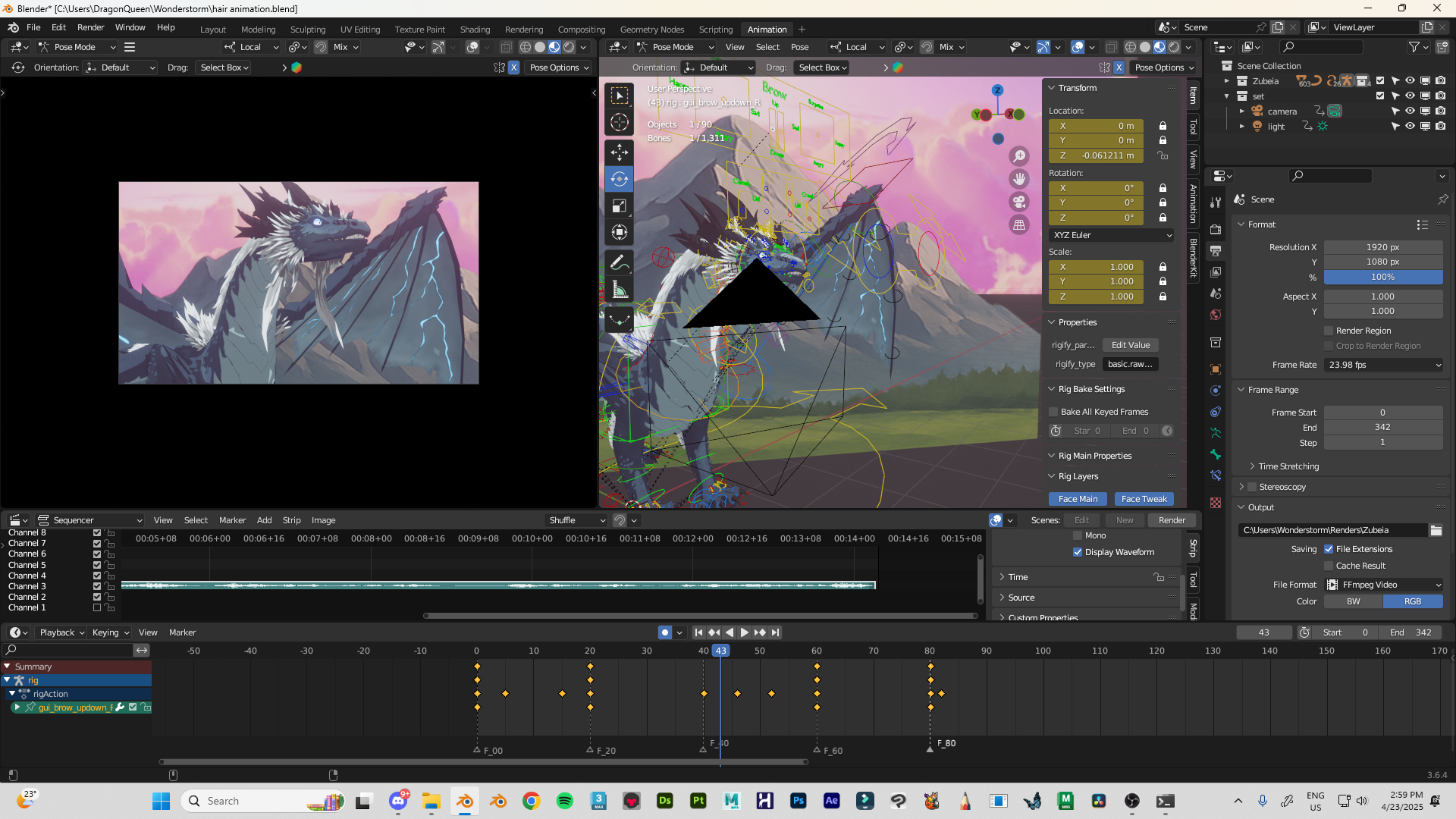 Blender Animation Process